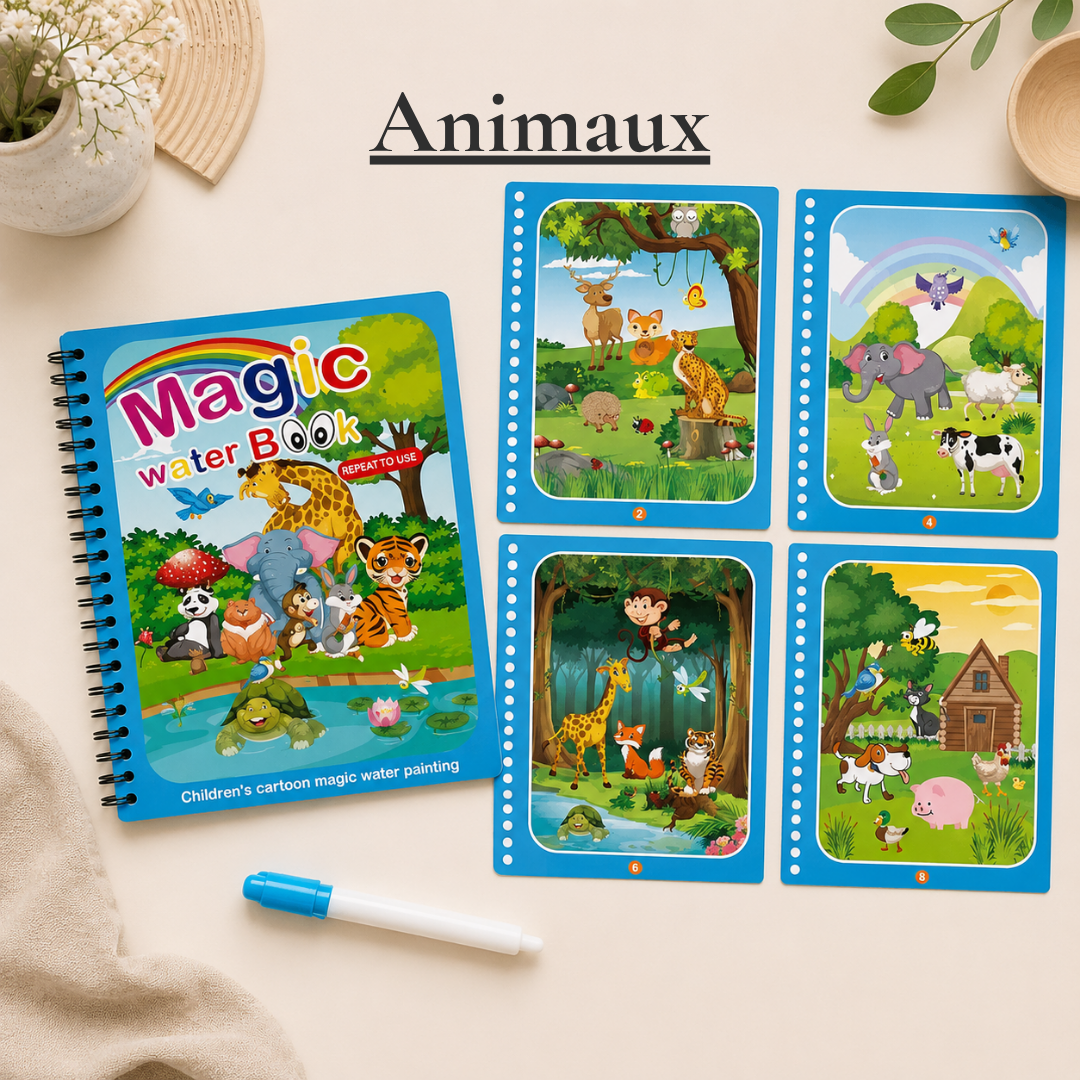 Carnet magique de coloriage à l'eau