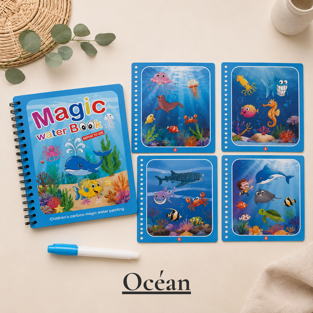 Carnet magique de coloriage à l'eau